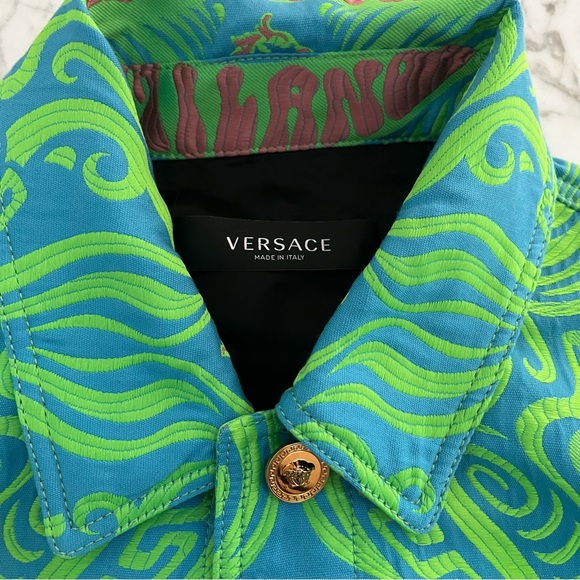NWT | Versace Medusa Music All Over Denim Jacket - Picture 5 of 13